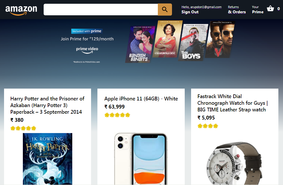 Amazon Clone App
