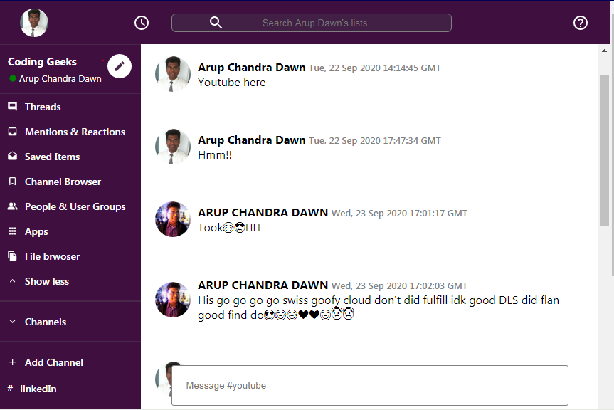 Slack Clone App